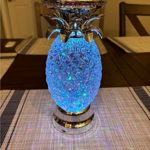 Pineapple color changing candle holder